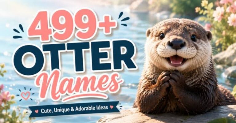 450+ Cute, Funny & Creative Otter Names Generator (With Meanings)