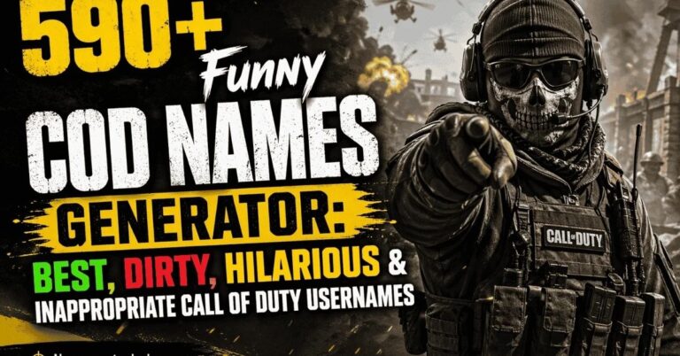 540+ Funny COD Names : Best, Hilarious