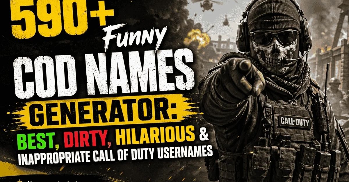 540+ Funny COD Names : Best, Hilarious