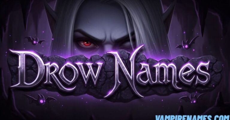 600+ drow names male, female