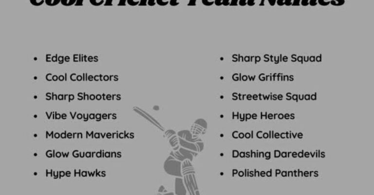 Cricket Team Names